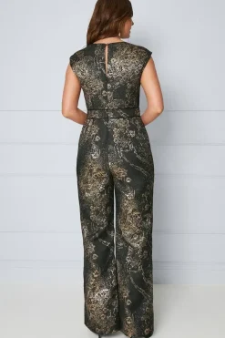 Jacquard Sleeveless Jumpsuit