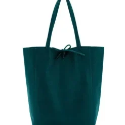Jade Pebbled Leather Tote Shopper | BYAAD