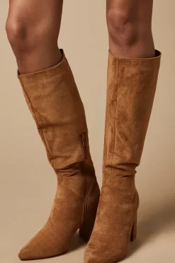Jemima High Block Heel Pointed Knee Boots
