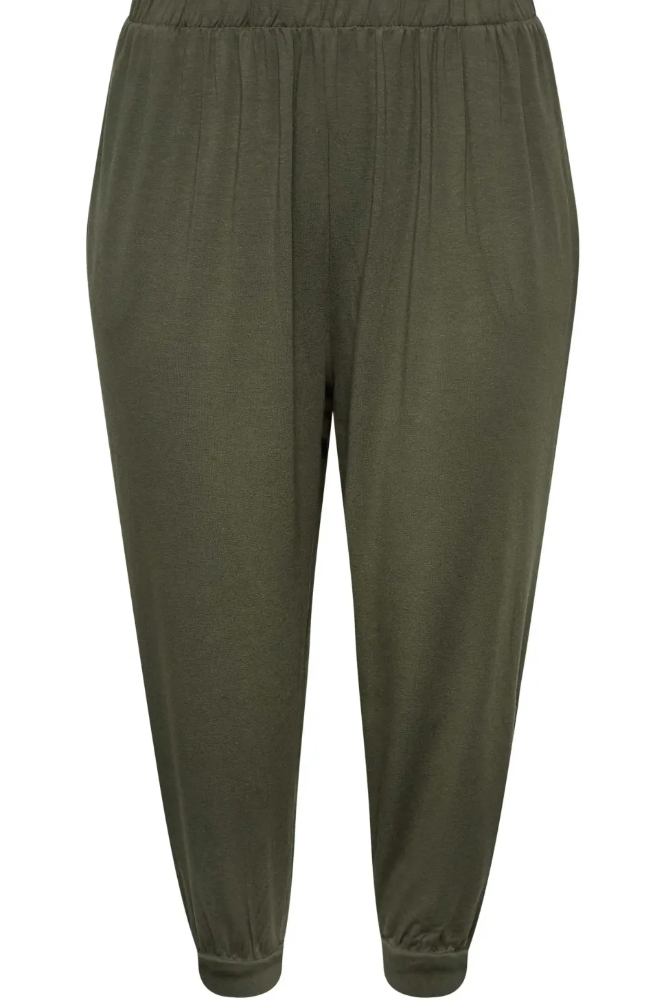 Jersey Cropped Harem Trousers