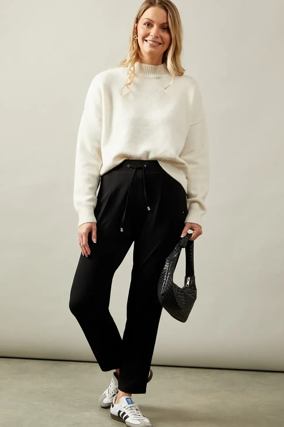 Jersey Drawstring Tapered Trouser