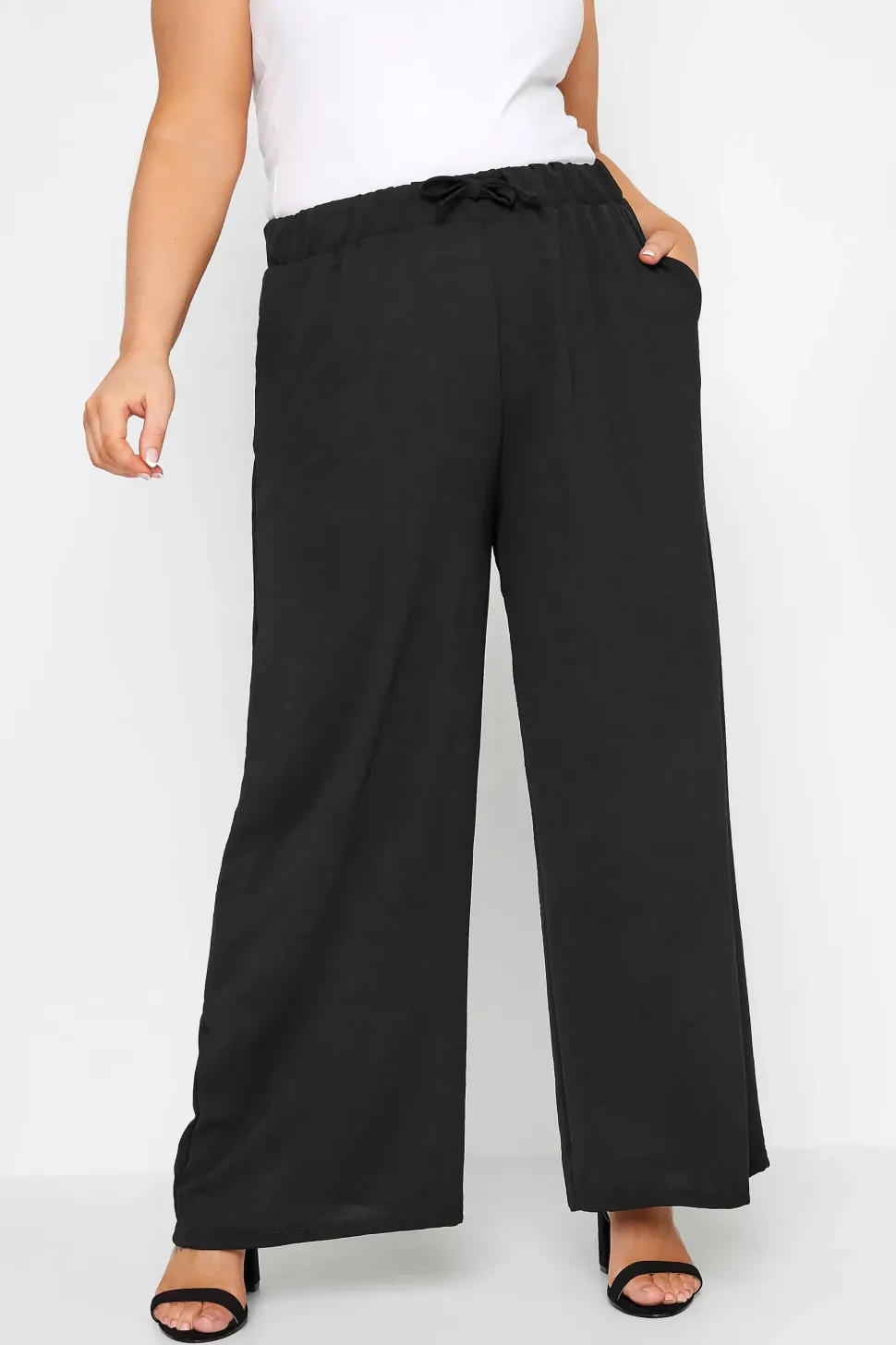 Jersey Wide Leg Trousers