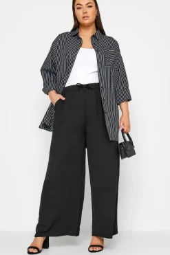 Jersey Wide Leg Trousers
