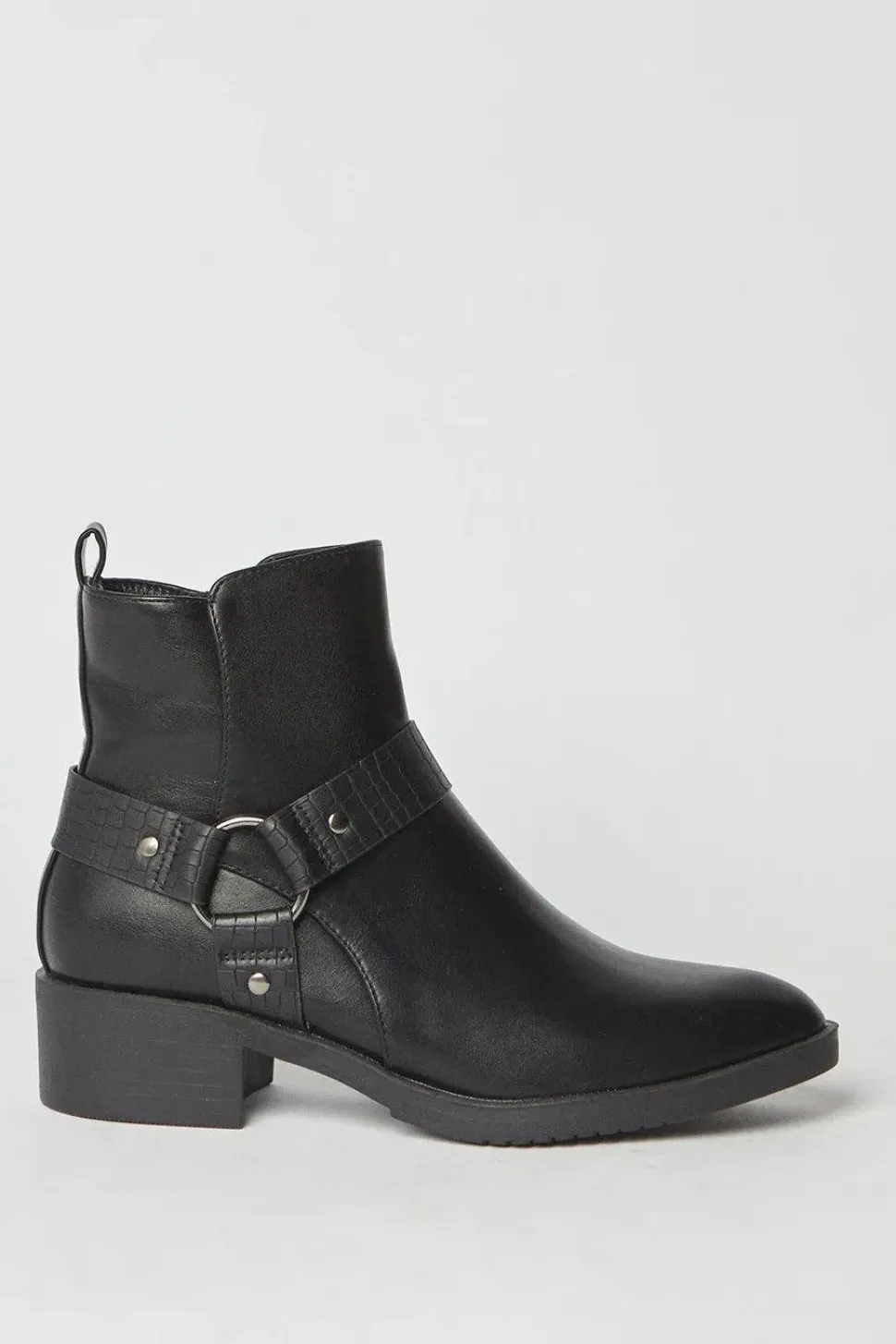 Jonnie Ring Detail Casual Ankle Boots