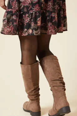 Kallista Ruche Low Heel Knee Boot