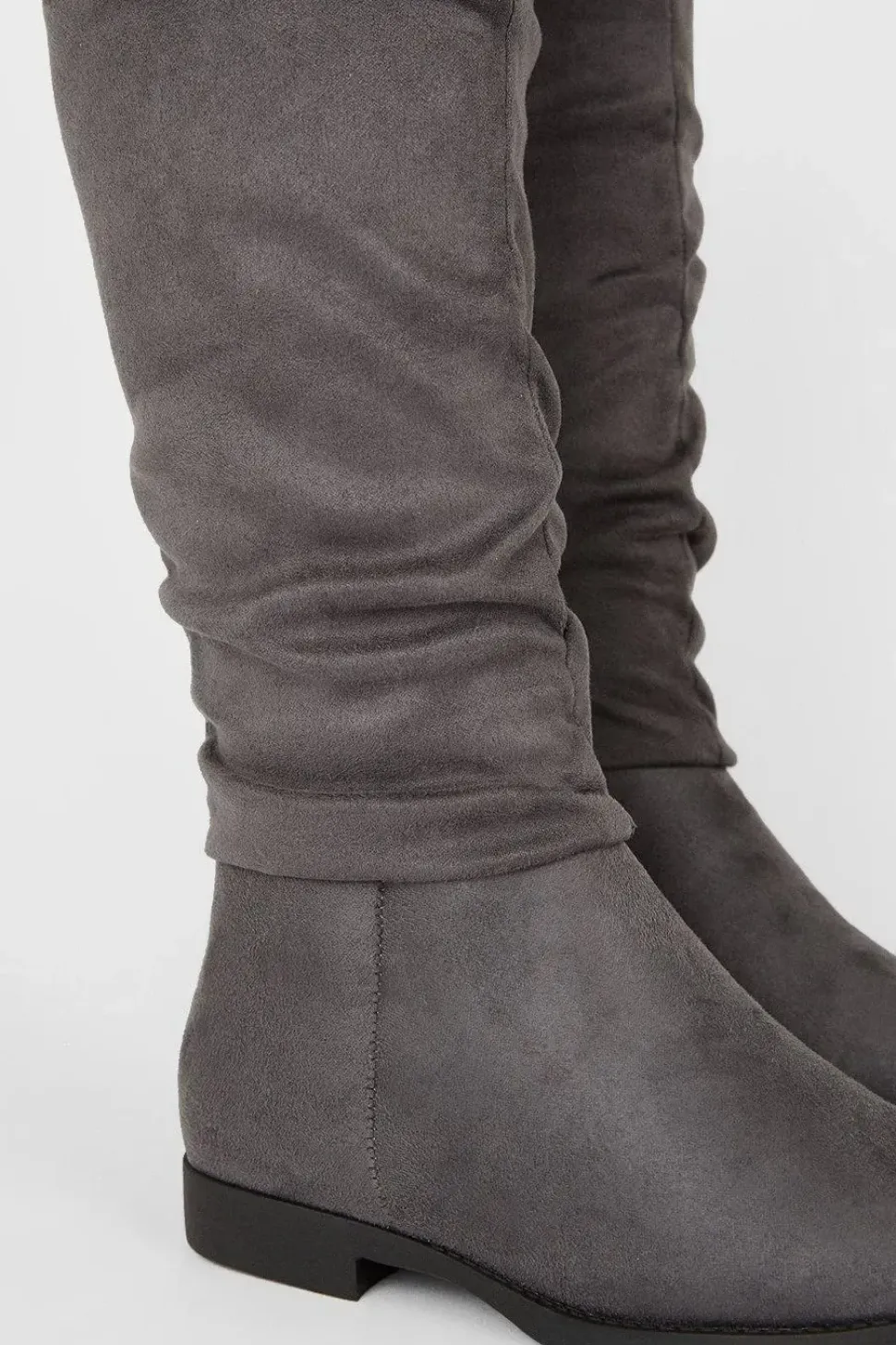 Karina Flat Ruched Boots
