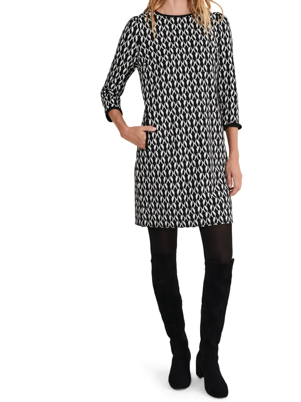 Katrine Geo Jacquard Dress-