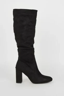 Keris Ruched Knee High Boots