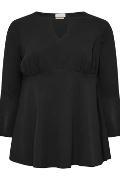 Keyhole Peplum Top