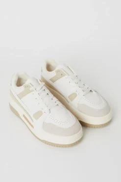 Kiku Lace Up Platform Trainers