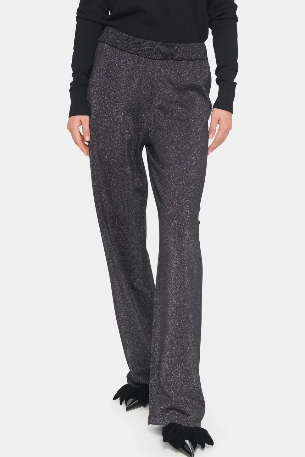 KilaSZ Pants Glitter Jersey Wide Legs-