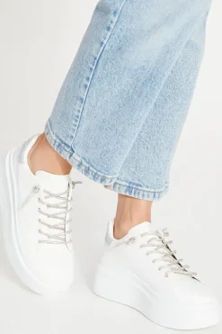 Killarney Glitter Lace Platform Trainers