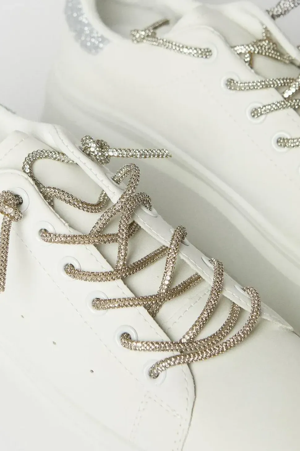 Killarney Glitter Lace Platform Trainers