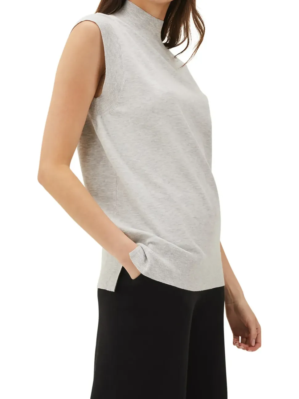 Kitta Fine Knit Tank Top-Plain