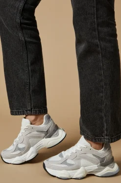 Kittie Conrast Colour Lace Up Trainers