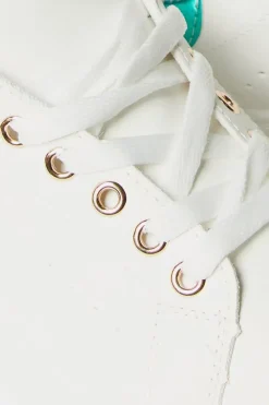 Kizzie Platform Lace Up Trainers