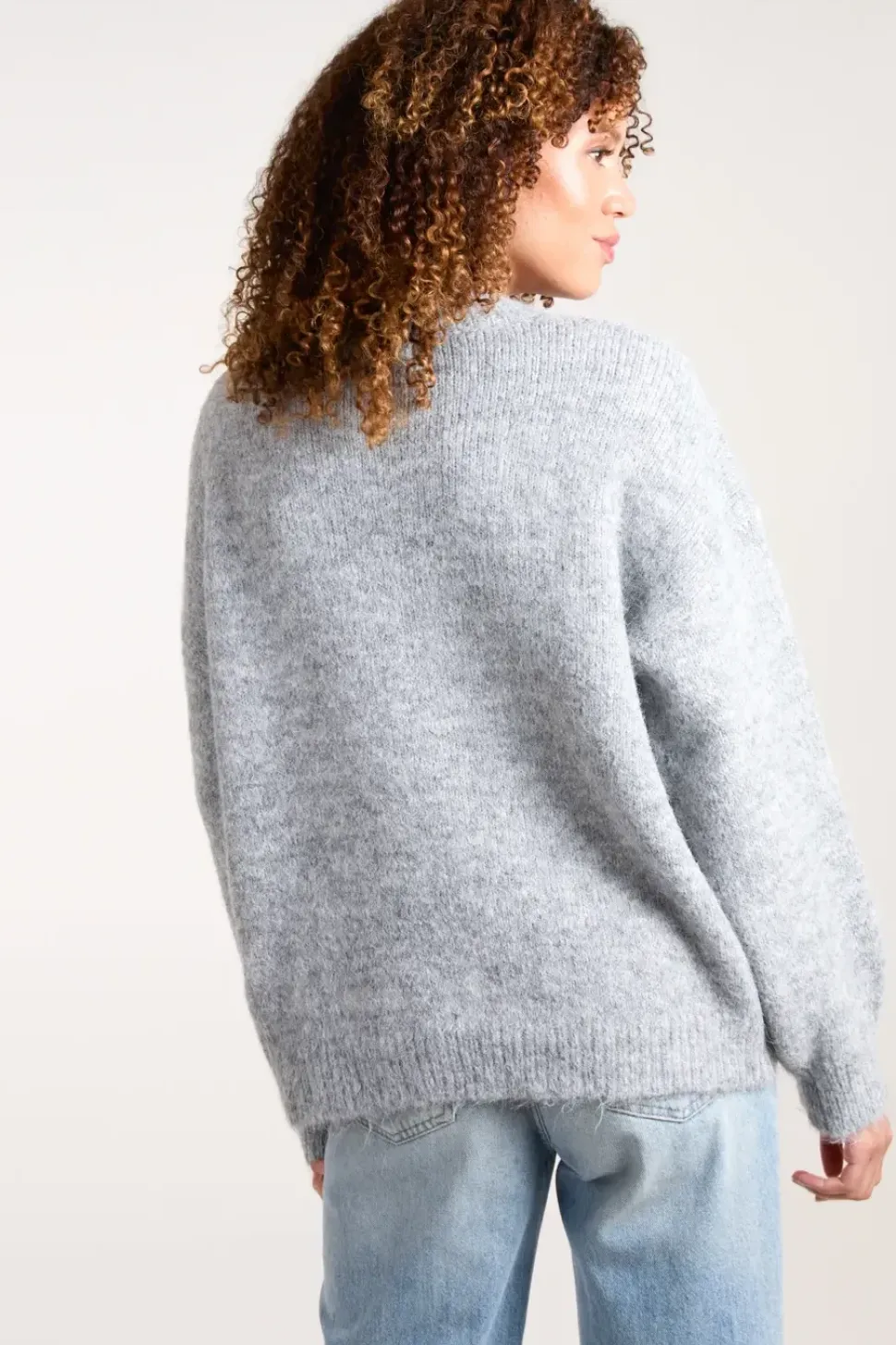 Knit Flower Embroidery Jumper