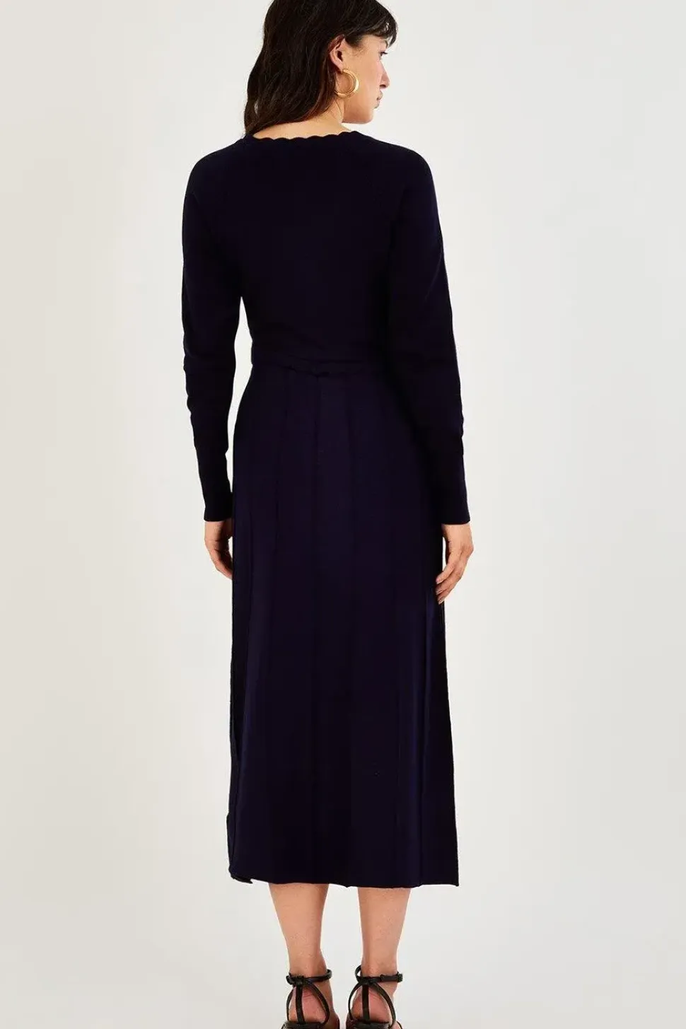 Knit Midi Dress with LENZING邃