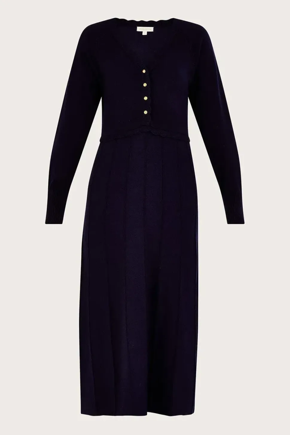 Knit Midi Dress with LENZING邃