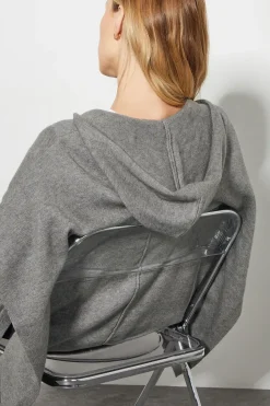 Knit Poncho Hoodie