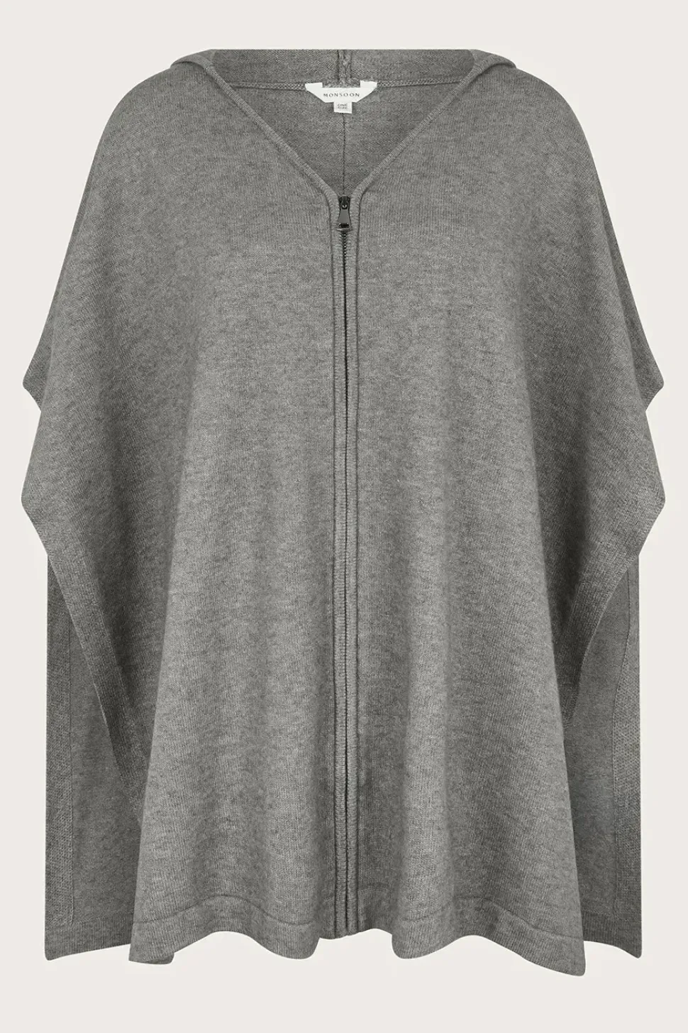 Knit Poncho Hoodie