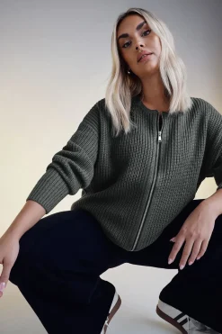 Knitted Bomber Cardigan