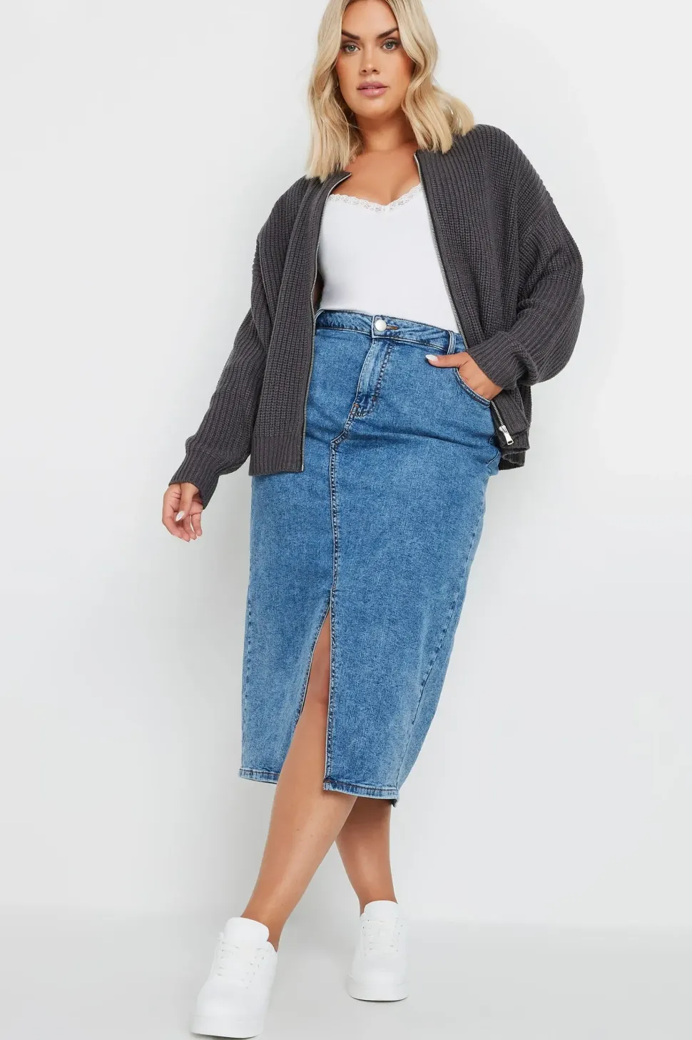 Knitted Bomber Cardigan