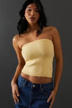 Knitted Co Ord Bandeau Top