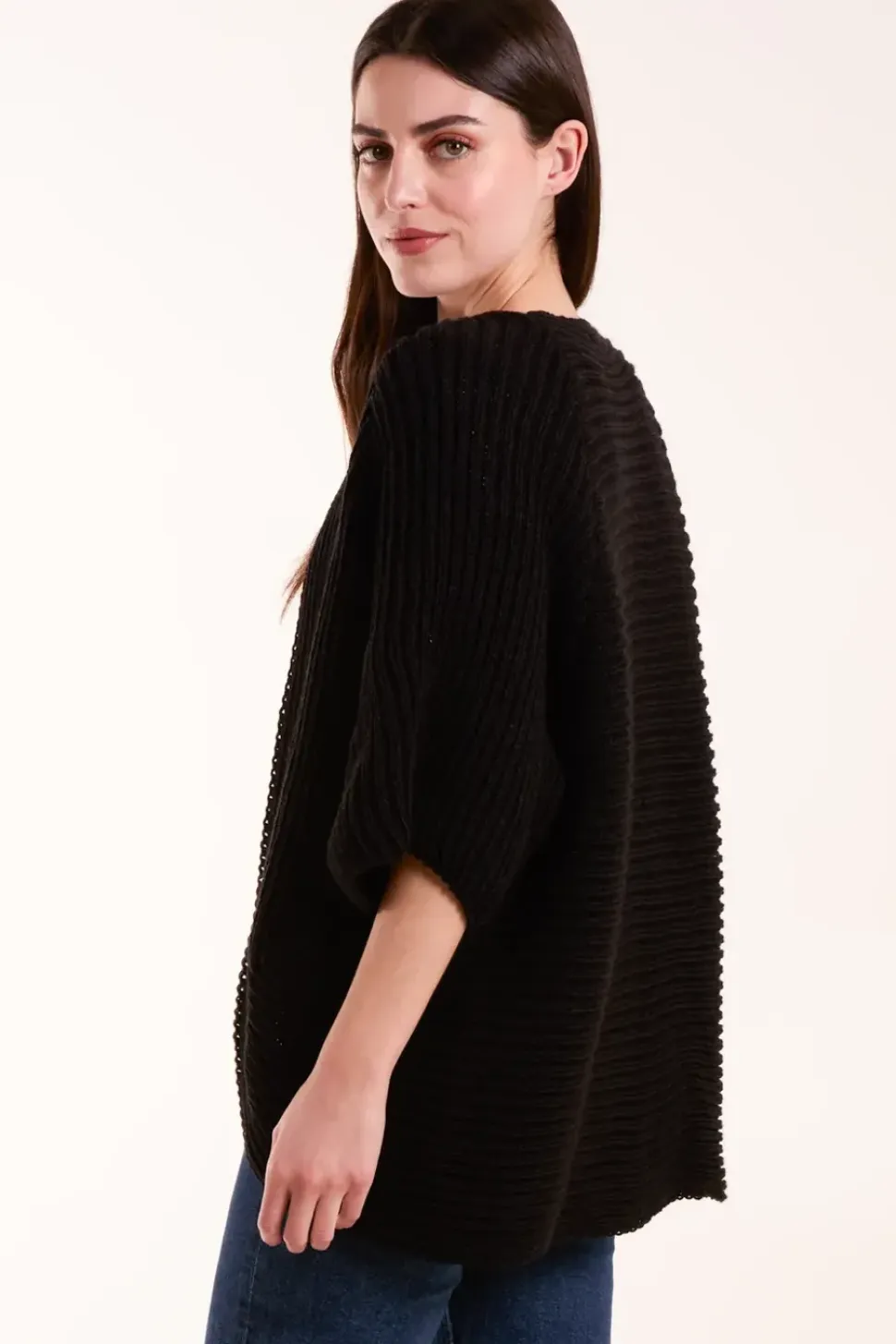 Knitted Mid Length Cardigan