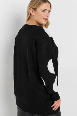 Knitted Polka Dot Jumper