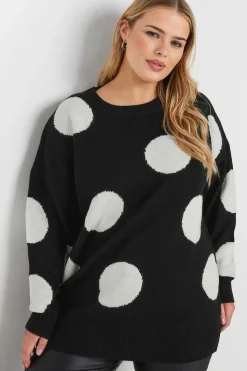 Knitted Polka Dot Jumper