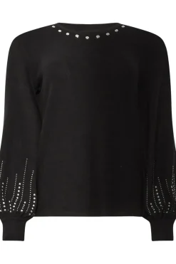 Knitted Stud Detail Jumper