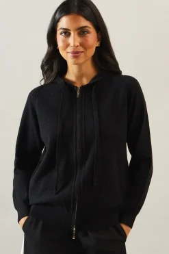 Knitted Zip Down Hoodie