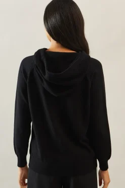 Knitted Zip Down Hoodie