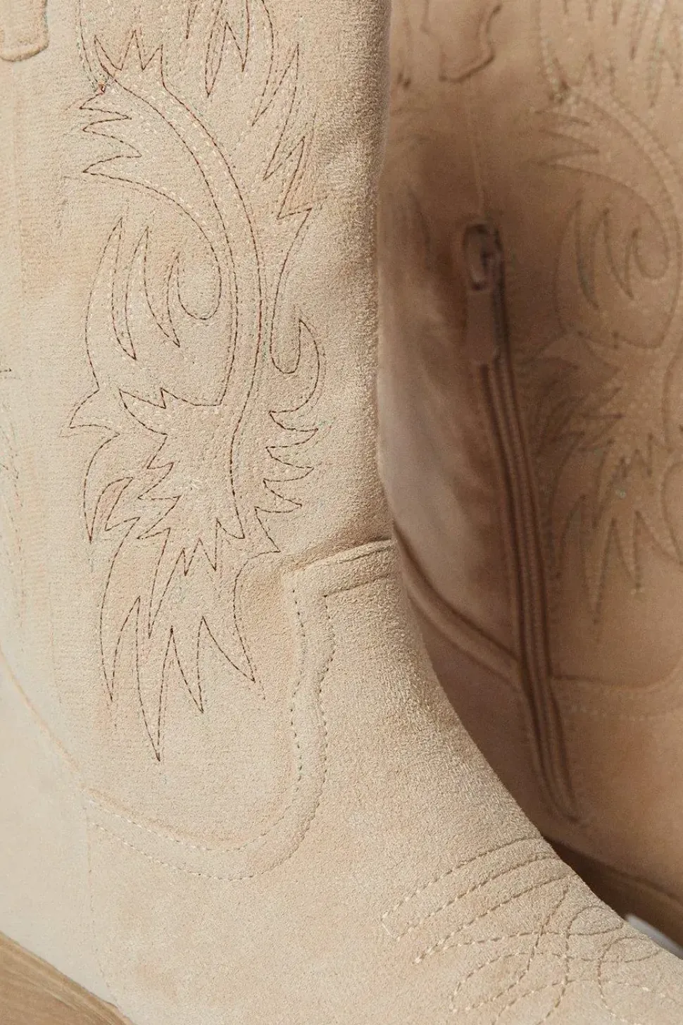 Kobi Stitch Detail Western Cowboy Calf Boots