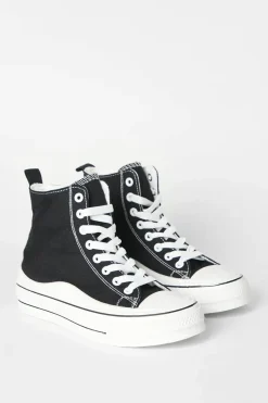 Kourtney Lace Up High Top Trainers