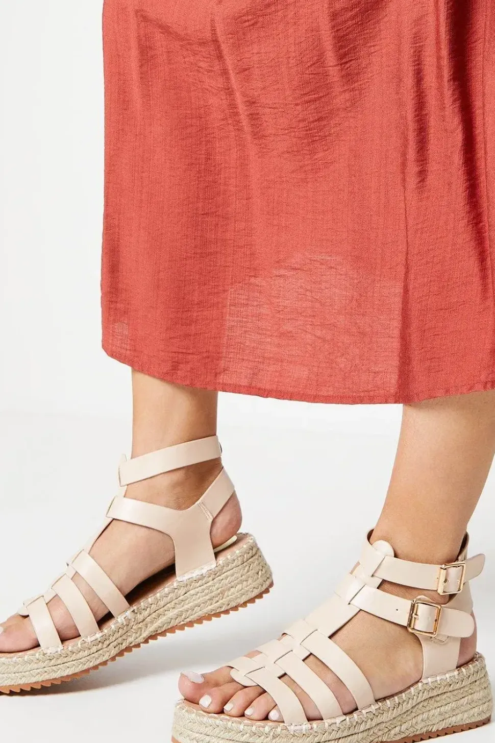 Kristen Gladiator Espadrille Wedges