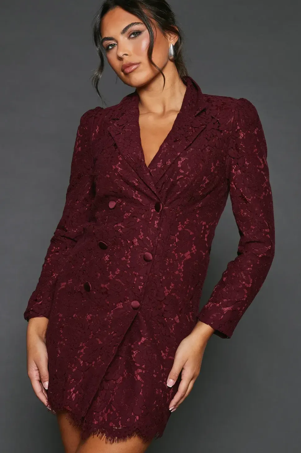 Lace Blazer Dress