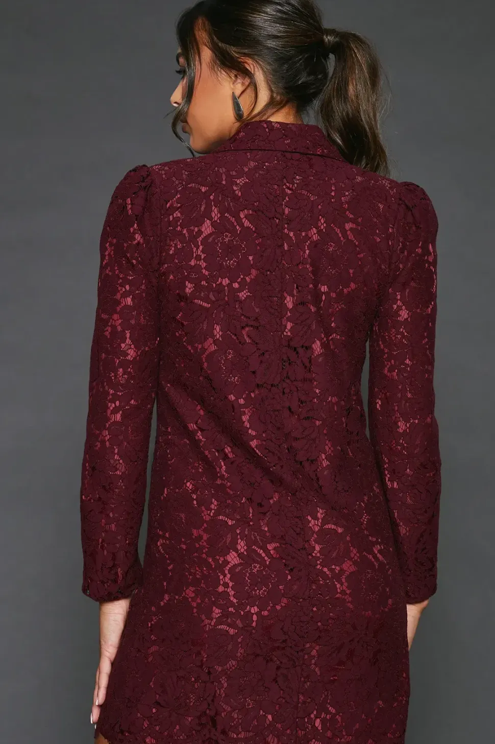 Lace Blazer Dress