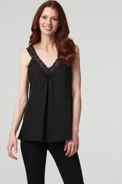 Lace Detail Cami Strap Top