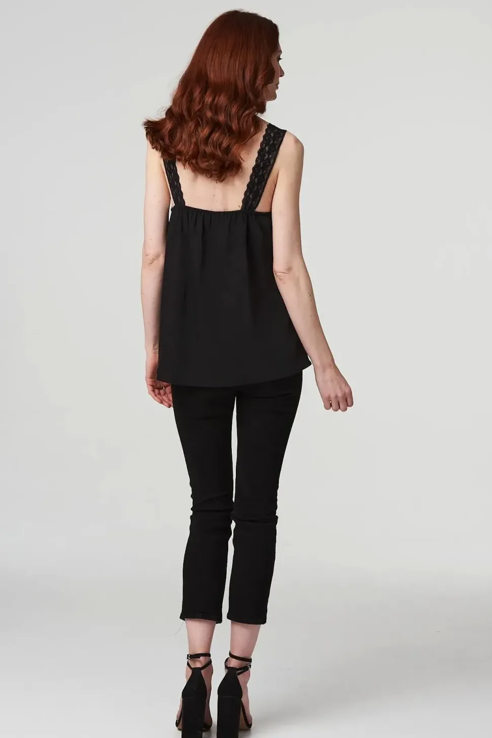 Lace Detail Cami Strap Top