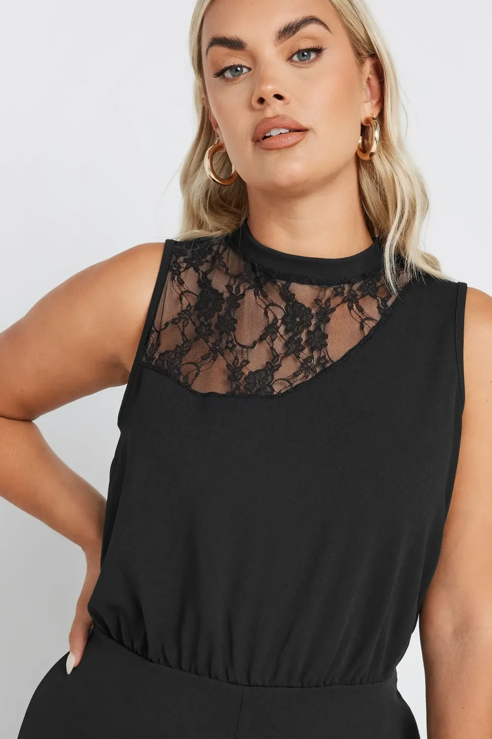 Lace Detail Jumpsuit