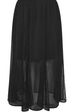 Lace Godet Maxi Skirt