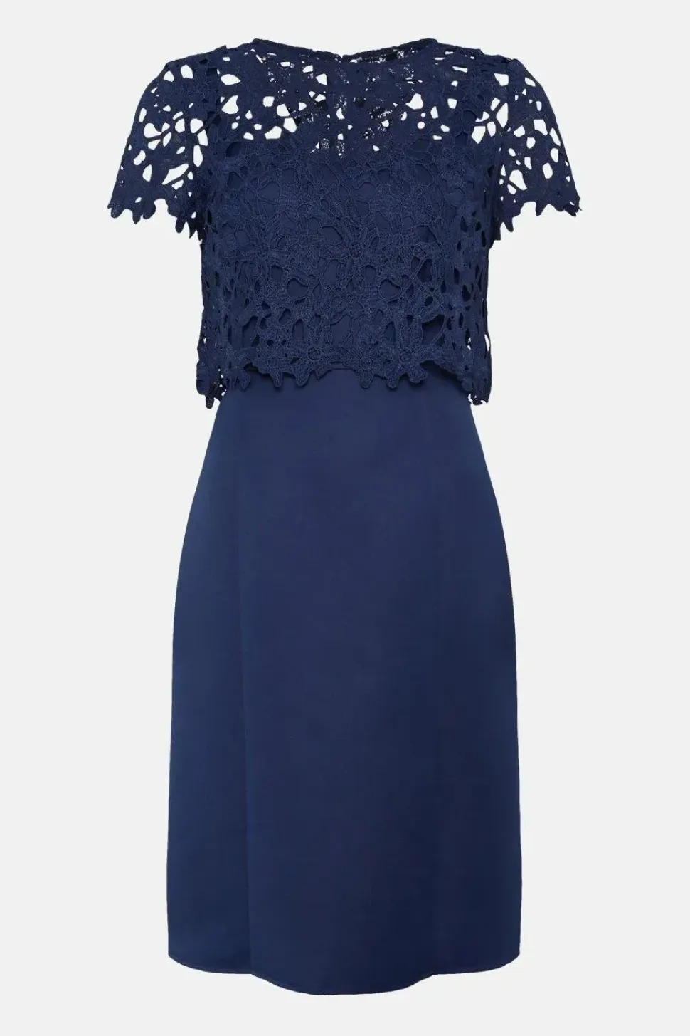 Lace 2 In 1 Overlay Shift Dress