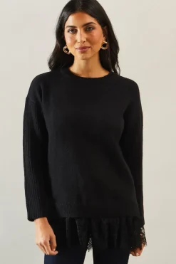 Lace Insert 2 In 1 Jumper