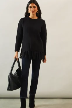 Lace Insert 2 In 1 Jumper