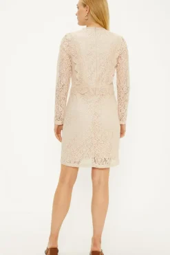 Lace Long Sleeve Midi Dress
