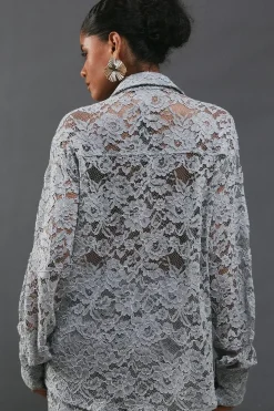 Lace Oversized Shirt