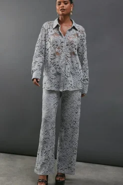 Lace Oversized Shirt