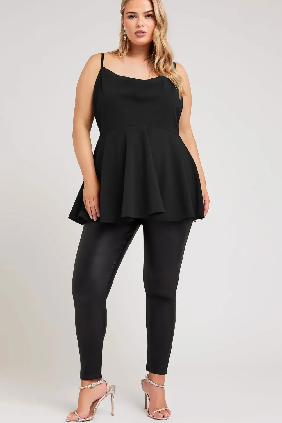 Lace Peplum Top